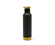 Bouteille en acier recyclé à double paroi avec bouchon à roue 750 ml couleur doré