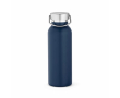 Bouteille isotherme en acier inoxydable recyclé finition mate 530ml couleur bleu marine