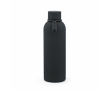 Bouteille isotherme en acier inoxydable recyclé avec poignée en silicone 490ml couleur noir