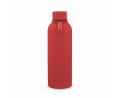 Bouteille isotherme en acier inoxydable recyclé avec poignée en silicone 490ml couleur rouge