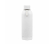 Bouteille isotherme en acier inoxydable recyclé avec poignée en silicone 490ml couleur blanc