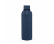 Bouteille isotherme en acier inoxydable recyclé avec poignée en silicone 490ml couleur bleu marine