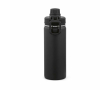 Bouteille isotherme en acier inoxydable recyclé avec double bouchon 500ml couleur noir