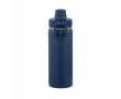 Bouteille isotherme en acier inoxydable recyclé avec double bouchon 500ml couleur bleu marine