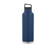Bouteille isotherme en acier inoxydable recyclé avec poignée de transport 2L couleur bleu marine