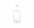 Bouteille cylindrique en verre avec bouchon argenté anti-fuite 540ml couleur transparent