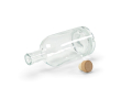 Bouteille en verre avec bouchon hermétique en bois 780ml couleur transparent