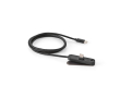 Câble de charge rapide USB-C avec support de téléphone intégré 60W couleur noir