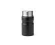 Bocal alimentaire en acier recyclé avec cuillère pliable 740ml couleur noir