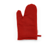 Gant de cuisine avec pouce séparé en coton recyclé 220 g/m² couleur rouge