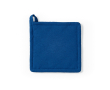 Manique de cuisine en coton recyclé avec attache de suspension 180 g/m² couleur bleu