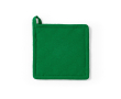 Manique de cuisine en coton recyclé avec attache de suspension 180 g/m² couleur vert