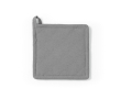 Manique de cuisine en coton recyclé avec attache de suspension 180 g/m² couleur gris