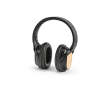 Casque sans fil en bambou, recharge USB-C et batterie de 8 h couleur noir