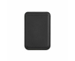 Porte-cartes magnétique pour téléphone en cuir synthétique avec clip couleur noir