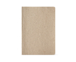 Carnet A5 à couverture souple en canne à sucre avec pages pointillées couleur jaune