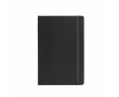 Carnet en similicuir recyclé à couverture souple A5 avec pages lignées couleur noir