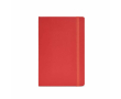 Carnet en similicuir recyclé à couverture souple A5 avec pages lignées couleur rouge