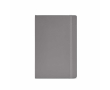 Carnet en similicuir recyclé à couverture souple A5 avec pages lignées couleur gris