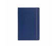 Carnet en similicuir recyclé à couverture souple A5 avec pages lignées couleur bleu marine