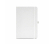 Carnet écologique à couverture rigide en A5 avec poche intérieure et pages lignées couleur blanc