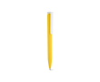 Stylo en plastique recyclé au design ultraléger et à encre bleue couleur jaune