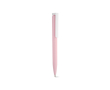 Stylo en plastique recyclé au design ultraléger et à encre bleue couleur rose clair