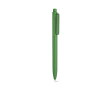 Stylo en plastique recyclé avec clip renforcé et encre bleue couleur vert