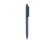 Stylo en plastique recyclé avec clip renforcé et encre bleue couleur bleu marine