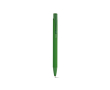 Stylo en aluminium recyclé avec finition caoutchoutée et encre bleue couleur vert