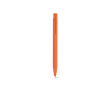 Stylo en aluminium recyclé avec finition caoutchoutée et encre bleue couleur orange