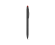 Stylo en aluminium recyclé avec embout tactile et encre bleue couleur rouge