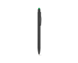 Stylo en aluminium recyclé avec embout tactile et encre bleue couleur vert