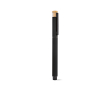 Stylo roller en aluminium recyclé et bambou avec encre bleue couleur noir
