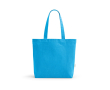 Sac en coton recyclé et RPET à anses longues 280 g/m² couleur bleu ciel