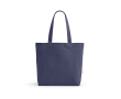 Sac en coton recyclé et RPET à anses longues 280 g/m² couleur bleu marine
