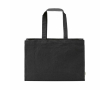 Sac de courses en coton écologique naturel à fond plat 280 g/m2 couleur noir