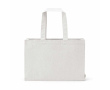 Sac de courses en coton écologique naturel à fond plat 280 g/m2 couleur blanc