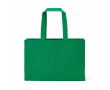 Sac de courses en coton écologique naturel à fond plat 280 g/m2 couleur vert
