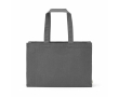 Sac de courses en coton écologique naturel à fond plat 280 g/m2 couleur gris