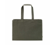 Sac de courses en coton écologique naturel à fond plat 280 g/m2 couleur vert militaire