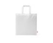 Sac en coton recyclé naturel avec anses de 30 cm et 140 g/m² couleur blanc