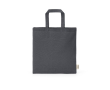 Sac en coton recyclé naturel avec anses de 30 cm et 140 g/m² couleur gris
