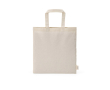 Sac en coton recyclé naturel avec anses de 30 cm et 140 g/m² couleur naturel