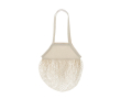 Sac de courses en maille de coton avec longues anses 180 g/m² couleur naturel