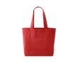 Sac de courses écologique avec poche intérieure et longues anses 220 g/m² couleur rouge