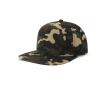 Casquette en polyester recyclé avec visière plate 5 panneaux 300 g/m² couleur camouflage