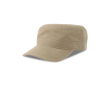 Casquette militaire en coton avec visière et velcro, 280 g/m² couleur kaki