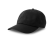 Casquette non structurée avec boucle et mélange de coton 280 g/m² couleur noir