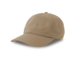 Casquette non structurée avec boucle et mélange de coton 280 g/m² couleur beige